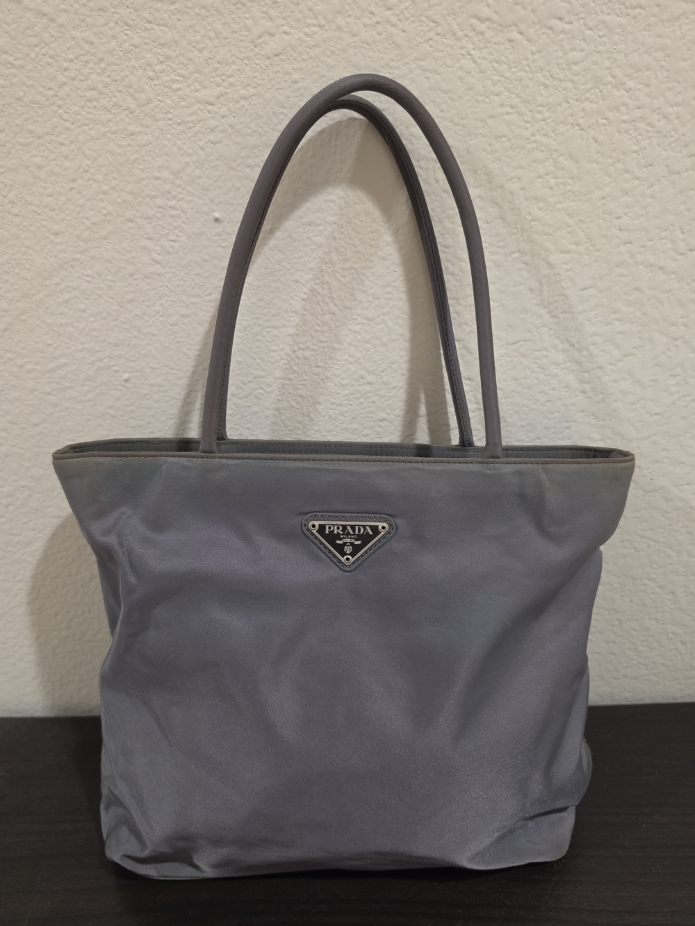 PRADA Vintage Olive Green Tessuto Nylon Tote Bag Handbag